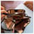 Borsa a secchiello Burberry Nova Check Marrone Nero Beige  - vista 2