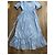 Autre Marque iBlues Gestreiftes Wickelkleid Weiß Blau - Ansicht 10