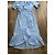 Autre Marque iBlues Gestreiftes Wickelkleid Weiß Blau - Ansicht 12