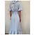 Autre Marque iBlues Gestreiftes Wickelkleid Weiß Blau - Ansicht 4