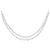 Autre Marque Collana Cuore PT999 Argento