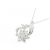 Autre Marque Collana Flower in Diamanti Au750 Argento - vista 3