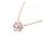 Autre Marque Collana con zaffiro e diamanti Au750 Flower Rosa - vista 3