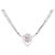 Autre Marque Collana in oro bianco 750 e oro rosa 750, zaffiro e diamante Blu