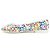 Scarpe basse in agnello vernice stampato Chanel G45387B15164 Bianco - vista 2