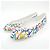 Scarpe basse in agnello vernice stampato Chanel G45387B15164 Bianco - vista 3