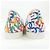 Scarpe basse in agnello vernice stampato Chanel G45387B15164 Bianco - vista 5