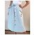 Falda Midi Twisty Parallel Universe Blanco Azul claro - vista 3