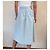 Falda Midi Twisty Parallel Universe Blanco Azul claro - vista 4