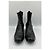 Prada Botas Chelsea de cuero negro - vista 3