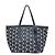 Borsa tote in pelle da donna Jimmy Choo Sasha S Star Studs Blu navy