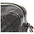 Borsa a tracolla in pelle Saint Laurent Lou V-stitch Nero - vista 7