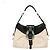Bulgari Borsa Bvlgari Chandra in pelle e tela Nero Beige