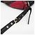 Borsa a tracolla in pelle Bloomy Valentino Garavani Marrone Nero Rosso - vista 13