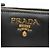 Cartera media de cuero Prada Saffiano Triangle 1ML009 para mujer Negro - vista 12