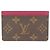 Louis Vuitton Monogram Simple Card Case M60703 Castaño Fucsia