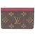 Louis Vuitton Monogram Simple Card Case M60703 Castaño Fucsia