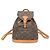 Zaino da donna Louis Vuitton Monogram Mini Monsuri Marrone