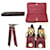Cartera Adele Monogram Louis Vuitton Castaño Roja  - vista 5