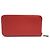 Hermès Cartera Hermes Azap Long en piel y seda roja - vista 2