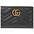 Marmont Gucci Long Wallet aus schwarzem Leder - Ansicht 2