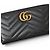 Marmont Gucci Long Wallet aus schwarzem Leder - Ansicht 3