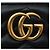 Marmont Gucci Long Wallet aus schwarzem Leder - Ansicht 6