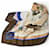 Sciarpa Carré 90 Hermès - Design Les Haras Nationaux Marrone Beige - vista 4