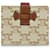 Triomphe Céline Celine Bi-Fold Wallet in Ivory and Brown Cream  - view 1