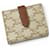 Triomphe Céline Celine Bi-Fold Wallet in Ivory and Brown Cream  - view 5