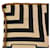 Zucca Sciarpa in seta Fendi beige e nera Nero - vista 3