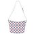 Céline Celine Croque Schultertasche aus beschichtetem Canvas Triomphe weiß Medium