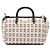 Bow Borsa Prada in tela marrone con fiocco e manico clochette Beige