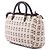 Bow Borsa Prada in tela marrone con fiocco e manico clochette Beige - vista 2