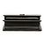 Portafoglio con catena Saint Laurent Black Mini Leather Monogram Sunset Nero - vista 3
