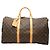 Louis Vuitton Marrone Monogram Keepall Bandouliere 50