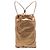 Burberry Metallic Gold Grained Calfskin Drawstring Sling Bag