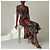 Dolce & Gabbana Blumenkleid mit Rüschensaum Schwarz Rot - Ansicht 5