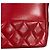 Borsa a Spalla Chanel Matelassé Rosso - vista 11