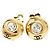 Orecchini a clip Chanel Coco Mark placcati oro D'oro