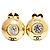 Orecchini a clip Chanel Coco Mark placcati oro D'oro - vista 2