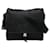 Borsa a tracolla messenger con placca logo Triangle Prada Nero