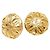 Orecchini a clip Chanel Coco Mark Motif Fiore D'oro