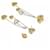 Tiffany & Co Orecchini Tiffany Multi Heart Drop D'oro  - vista 3
