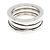 Bulgari Anello Bvlgari B.zero1 3-Band in oro bianco D'oro - vista 2