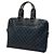 Borsa Business Louis Vuitton Damier Cobalt Nero Blu navy - vista 2