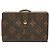 Cartera de doble pliegue Monogram Portefeuille Viennois Louis Vuitton Castaño