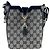 Sac à bandoulière Gucci en toile GG bleu marine et rouge