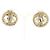 Orecchini a clip Chanel Oro e Bianco D'oro
