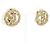Orecchini a clip Chanel Oro e Bianco D'oro - vista 2